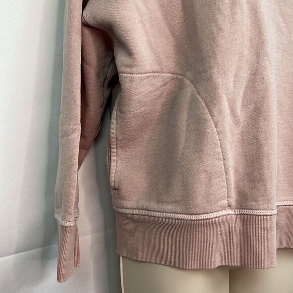 Outerknown Pale washed pink hooded sweatshirt size XS - Picture 3 of 12